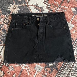 American Eagle Women’s Size 4 Black Denim Mini Skirt